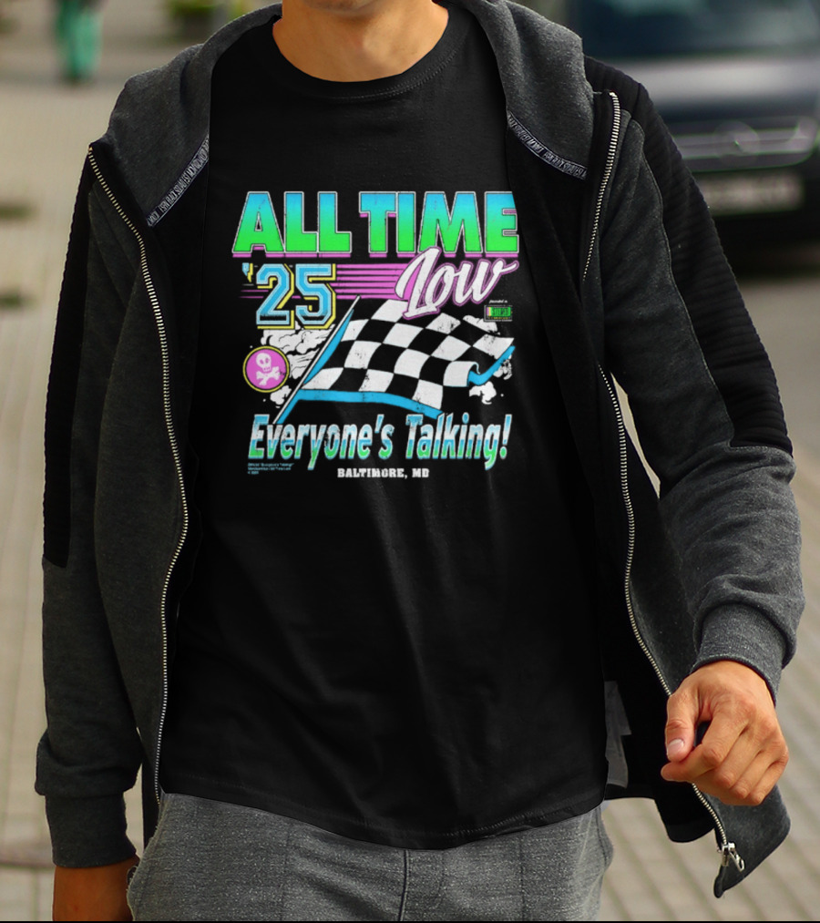 All Time Low Everyone's Talking! Racing 25 Baltimore MD T-Shirt