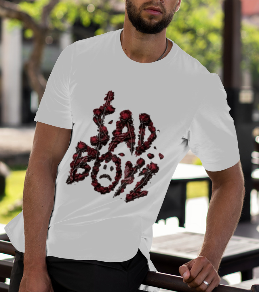 Sad Boyz Rose Petals Face T-Shirt