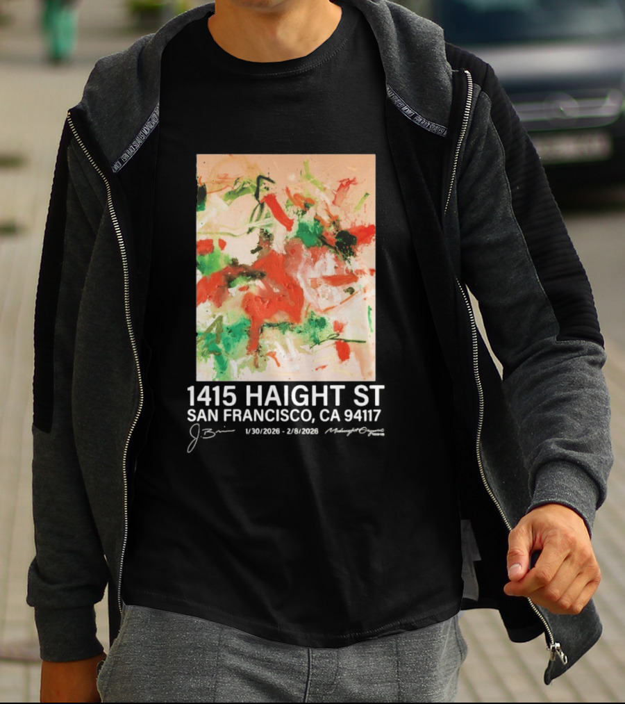 Midnight Organic J. Brian 1415 Haight St San Francisco CA 94117 T-Shirt