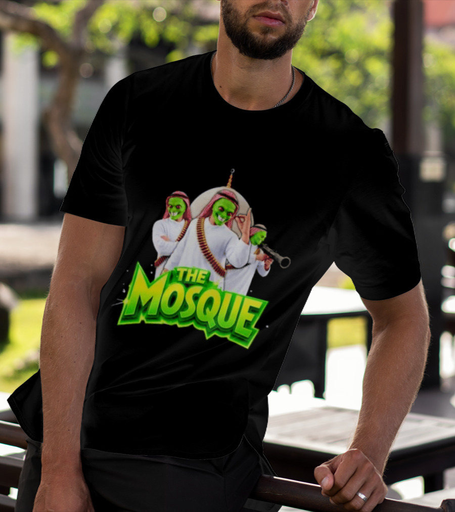 The Mosque Mask Green Faces Characters T-Shirt