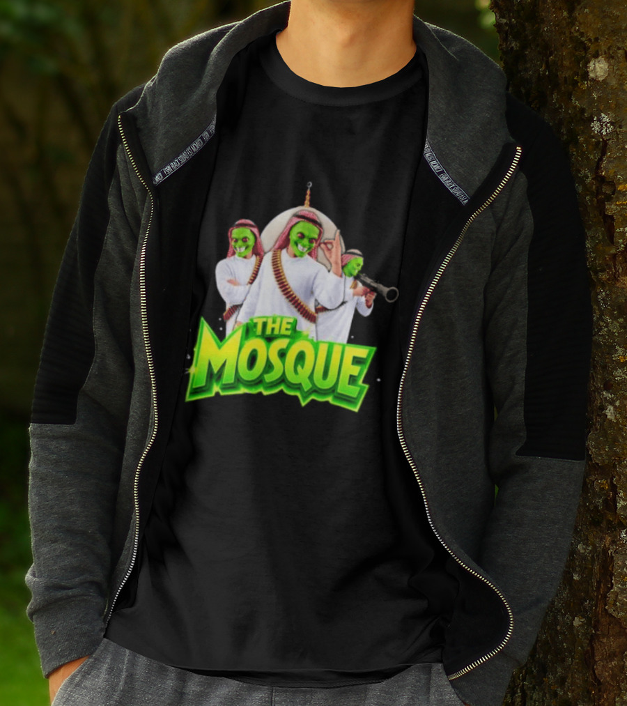 The Mosque Mask Green Faces Characters T-Shirt
