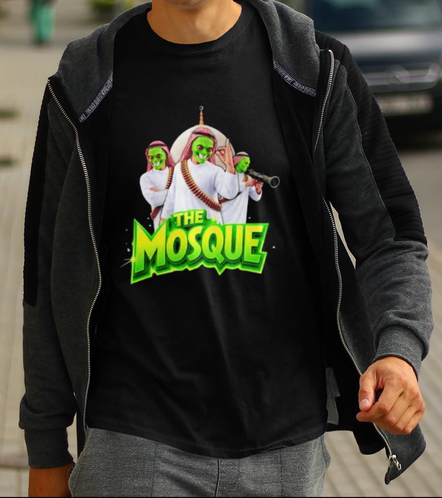 The Mosque Mask Green Faces Characters T-Shirt