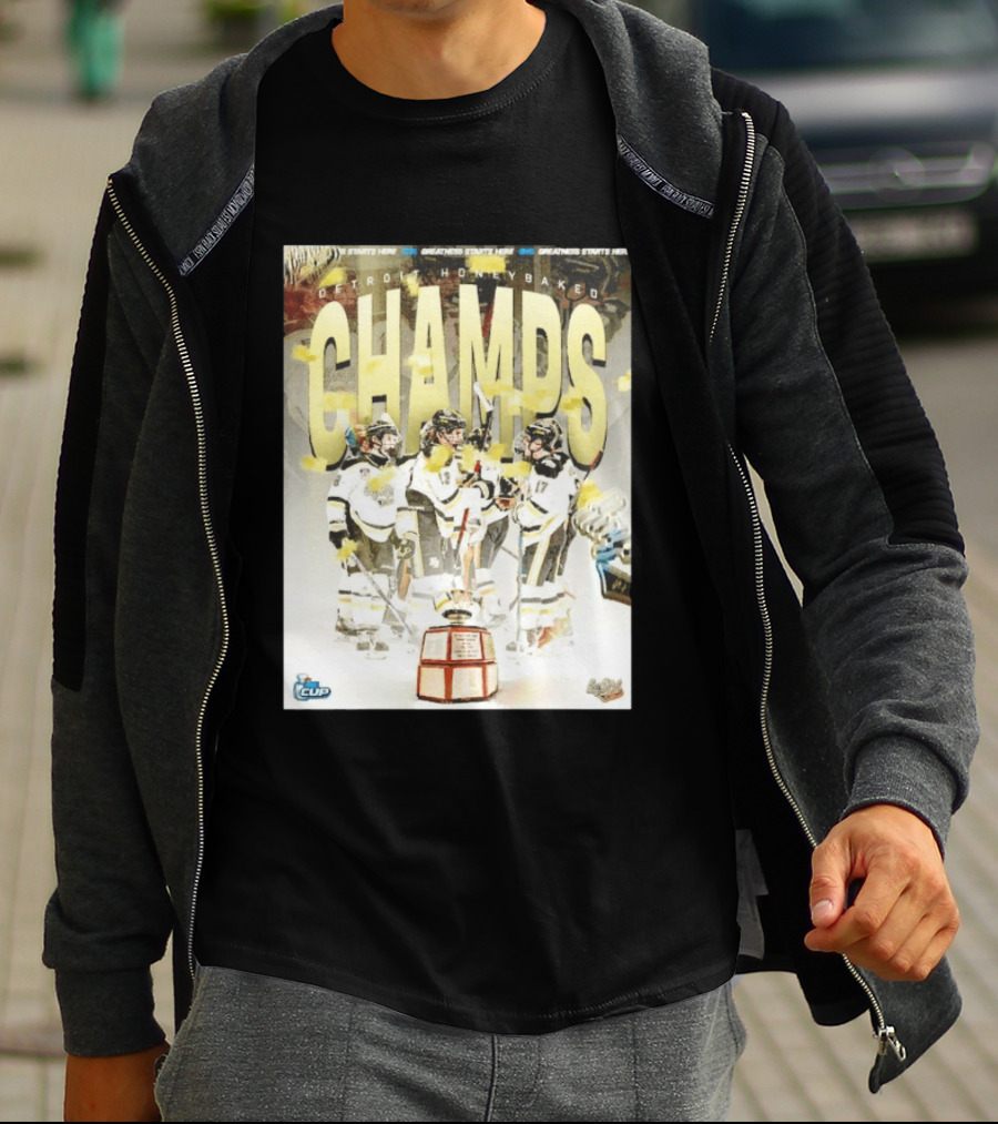 Detroit Honeybaked OHL Cup Champs 2026 Celebration T-Shirt