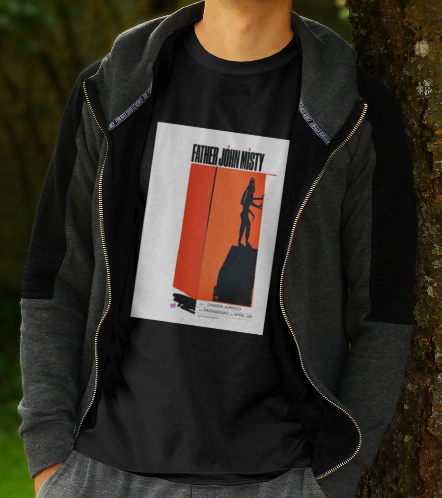 Father John Misty Seattle April 3 4 2026 Featuring Damien Jurado At Paramount Theater T-Shirt