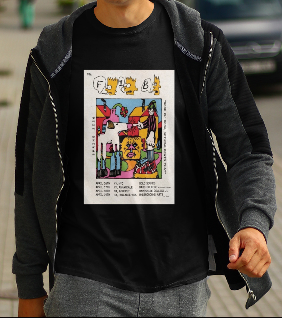 Fib Band Spring 2026 Tour Good Ol' Rock Iconic Dates USA Locations T-Shirt