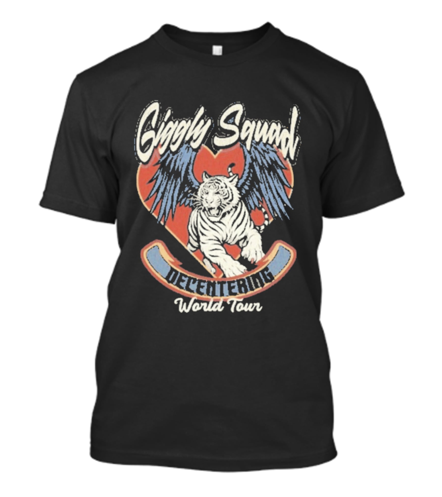 Giggly Squad Decentering World Tour Winged Heart Tiger T-Shirt