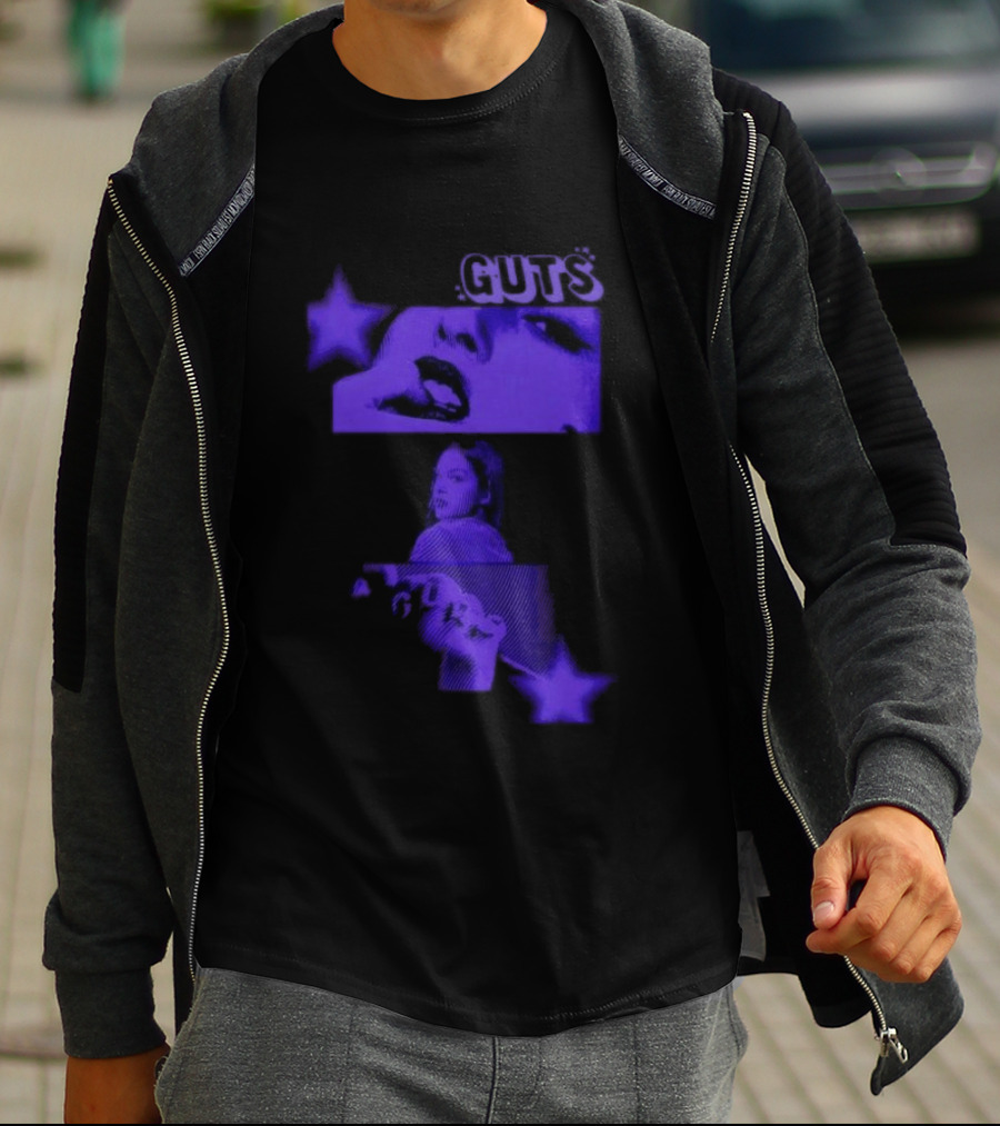 GUTS Olivia Rodrigo Album Cover Aesthetic Stars T-Shirt