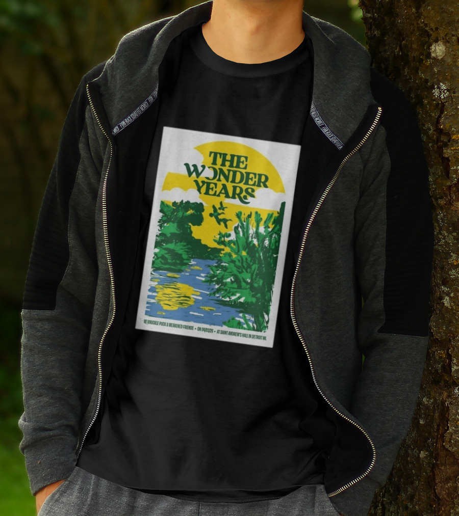 The Wonder Years St Andrew's Hall Detroit Michigan April 3 2026 Knuckle Puck Weakened Friends T-Shirt