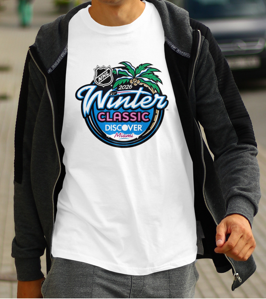 2026 NHL Winter Classic Discover Miami Palm Tree T-Shirt