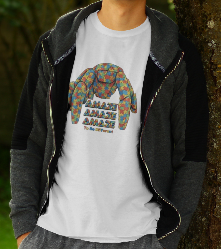 Amaze Amaze Amaze Rocky Autism Awareness To Be Different T-Shirt