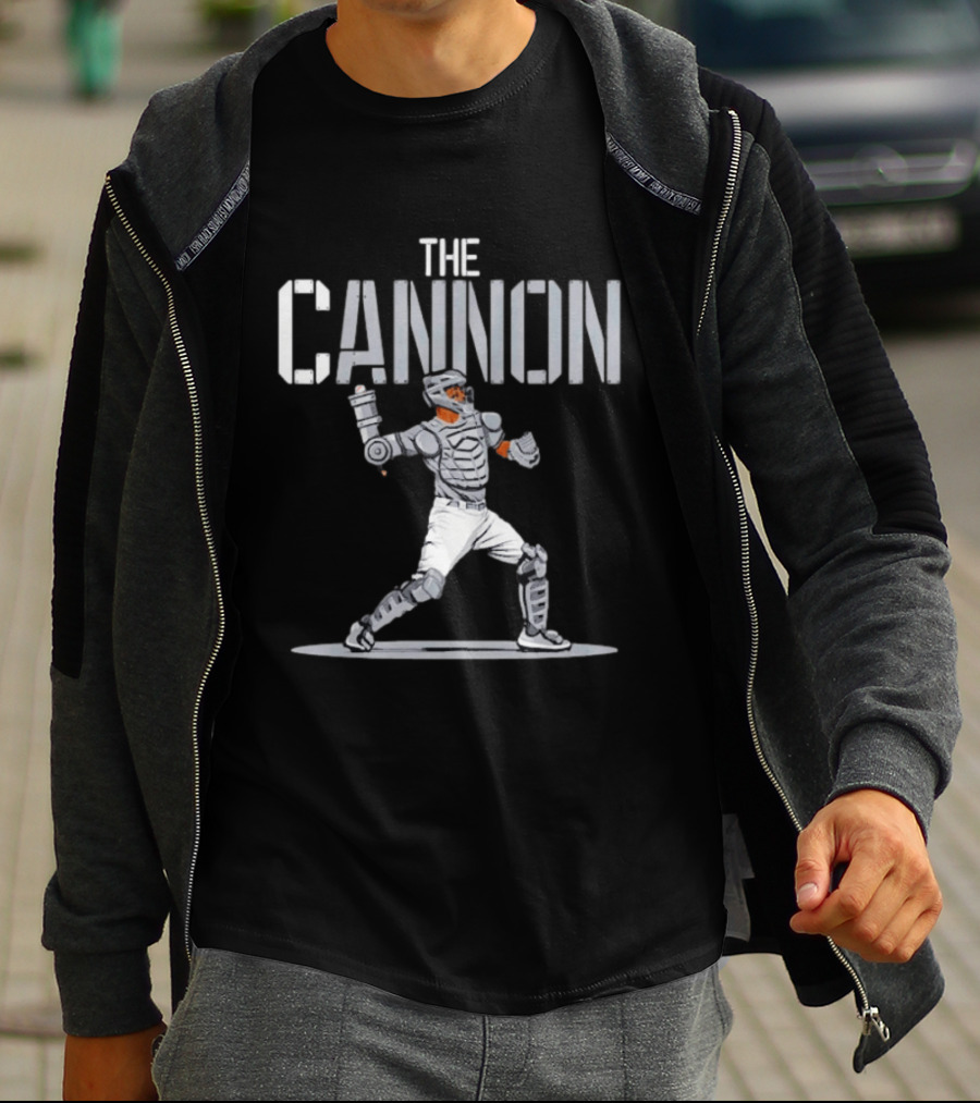 The Cannon Luis Torrens Robotic Catcher Baseball Player T-Shirt