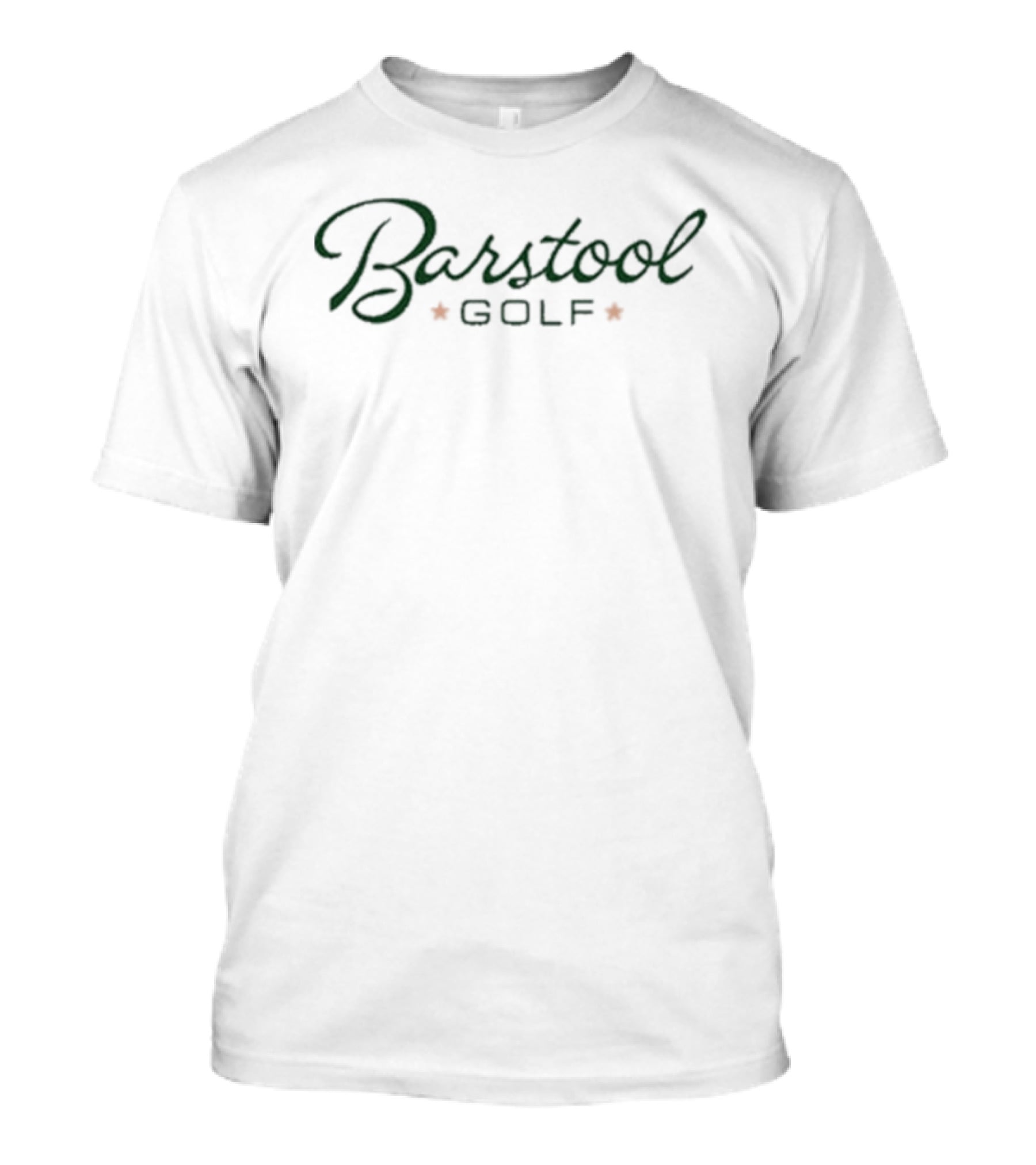 Barstool Golf Green Script With Orange Asterisks T-Shirt