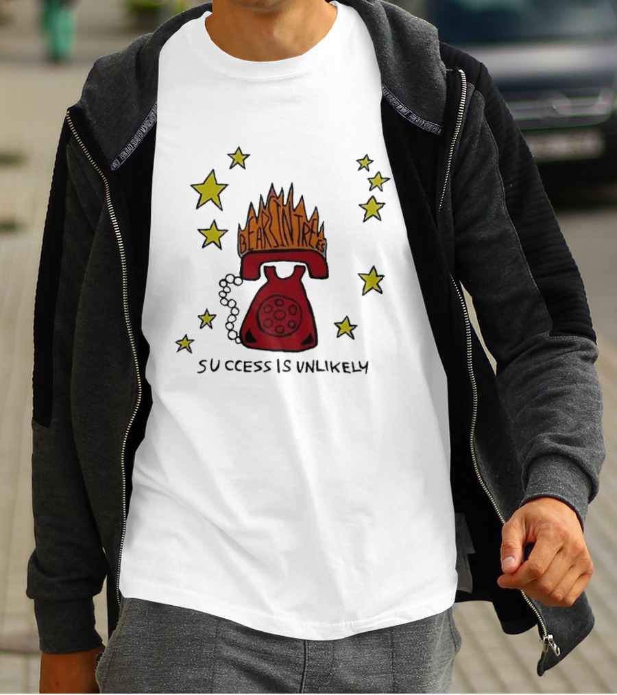 Bears In Trees Success Is Unlikely Burning Phone Starry Sky T-Shirt