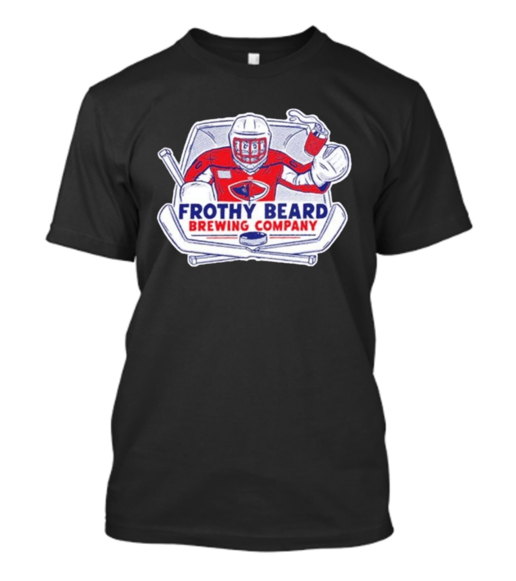 Frothy Beard Brewing Company Hockey Goalie End Of The Season Party 2026 T-Shirt