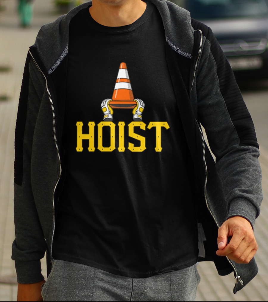 Hoist The Traffic Cone Pittsburgh Baseball Yellow Black Grafters T-Shirt