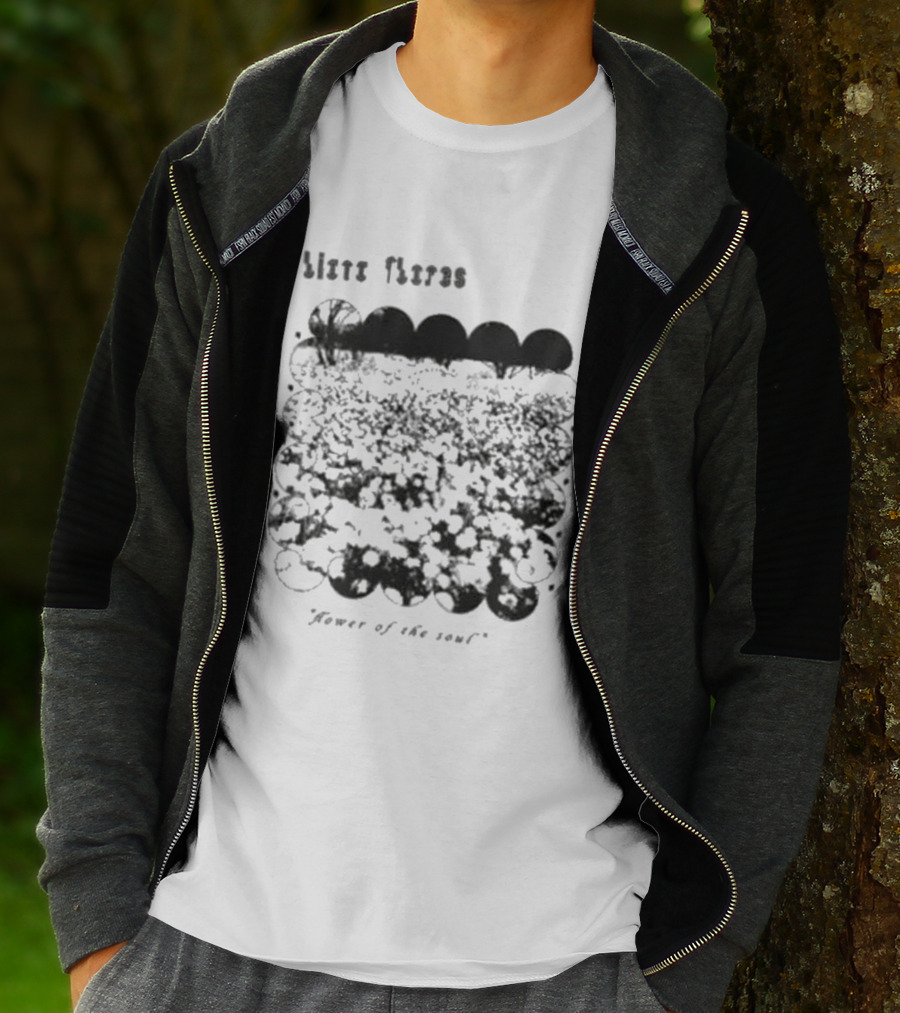 Liana Flores Flower Of The Soul Circle T-Shirt