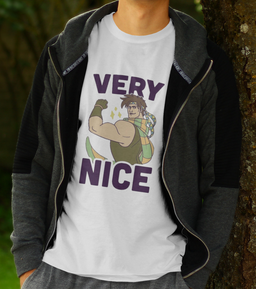 JoJo Very Nice Flex Pose Scarf Muscle T-Shirt