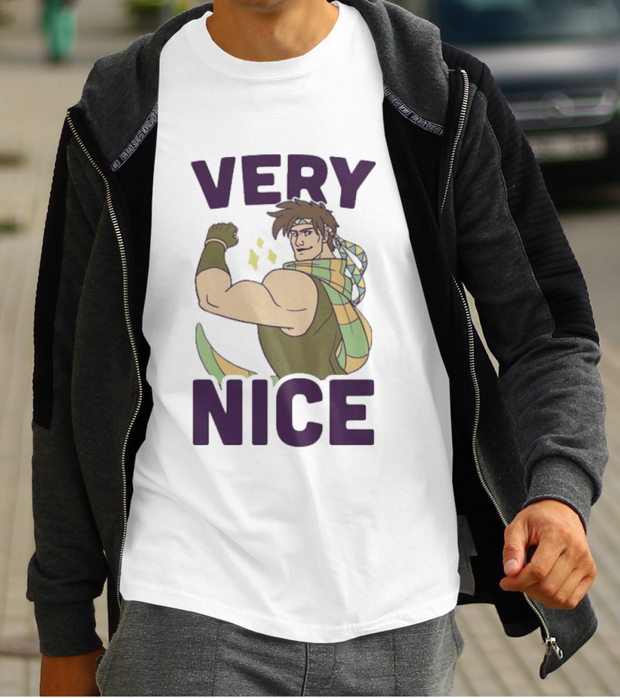 JoJo Very Nice Flex Pose Scarf Muscle T-Shirt
