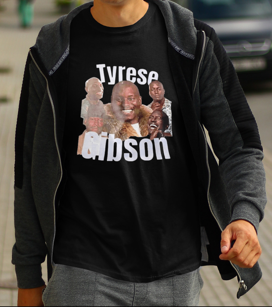 Tyrese Gibson American Ships Free Multiple Expressions T-Shirt