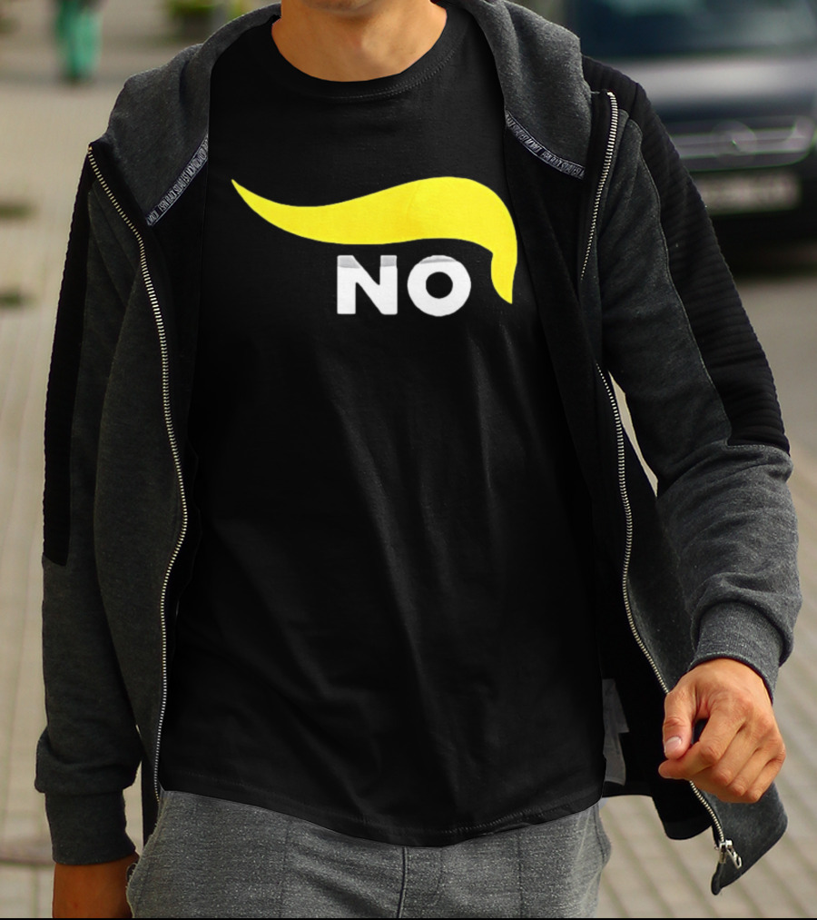 No One Wants To Fight For Israel With Iconic Yellow Hair Accentuating NO T-Shirt