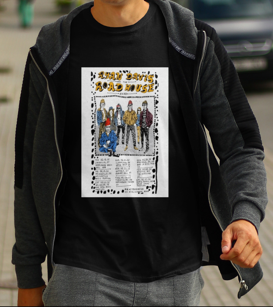 Ryan Davis Road House Band 2026 US Shows Tour Dates T-Shirt