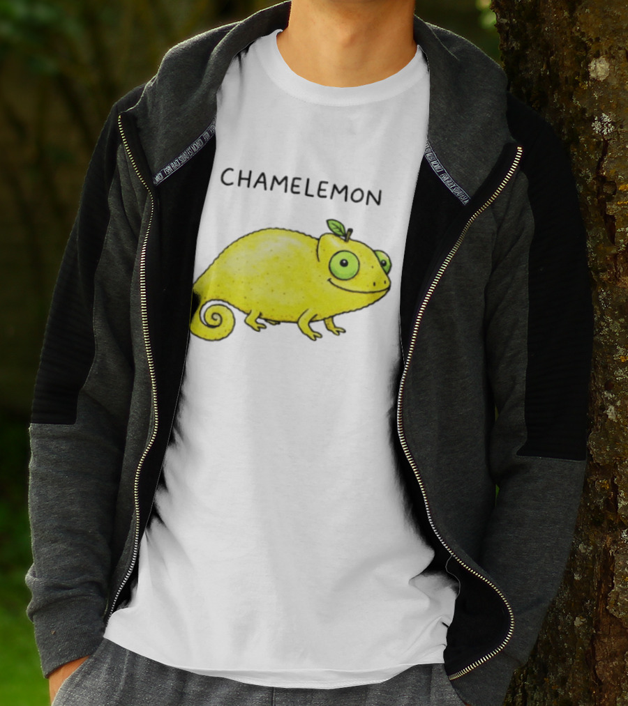 Chamelemon Lemon Chameleon Fruit Pun Humor T-Shirt