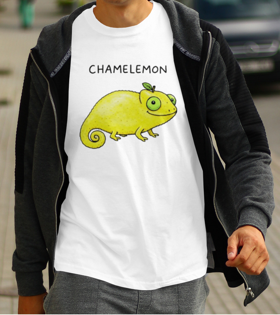 Chamelemon Lemon Chameleon Fruit Pun Humor T-Shirt