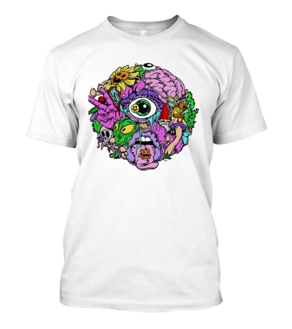 Chris Webby Psychedelic Art With Skull And Eye T-Shirt