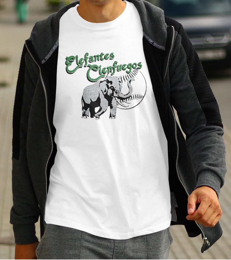 Elefantes Cienfuegos Elephant Vintage Baseball T-Shirt