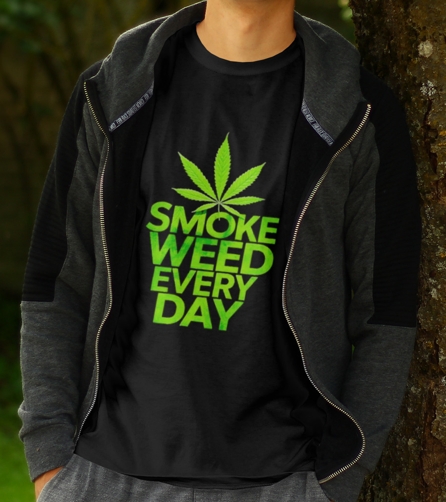 Smoke Weed Every Day Cannabis For Sale Ships Free Leaf T-Shirt