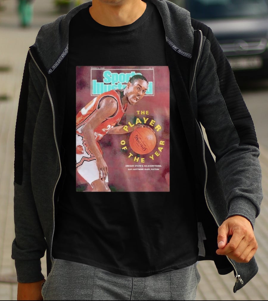 Sports Illustrated March 5 1990 The Player Of The Year Oregon State's Gary Payton T-Shirt
