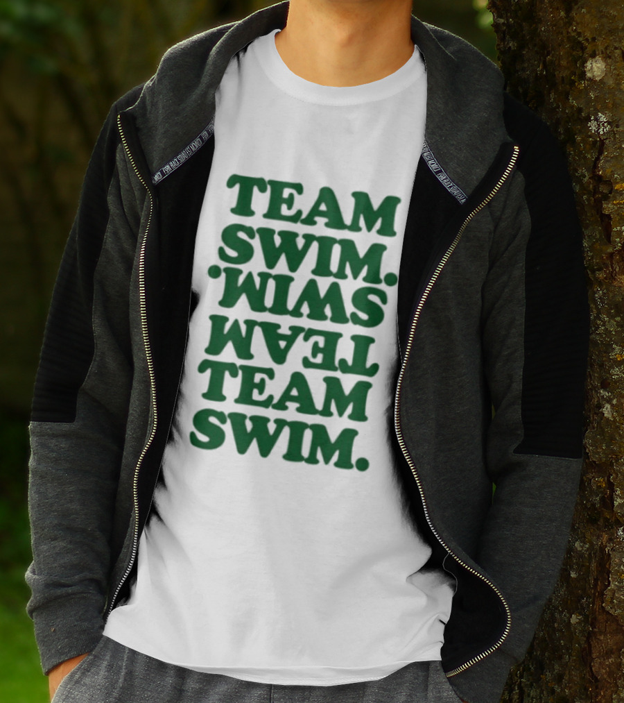 Johnnyswim Team Swim Team Swim Text Stacked T-Shirt