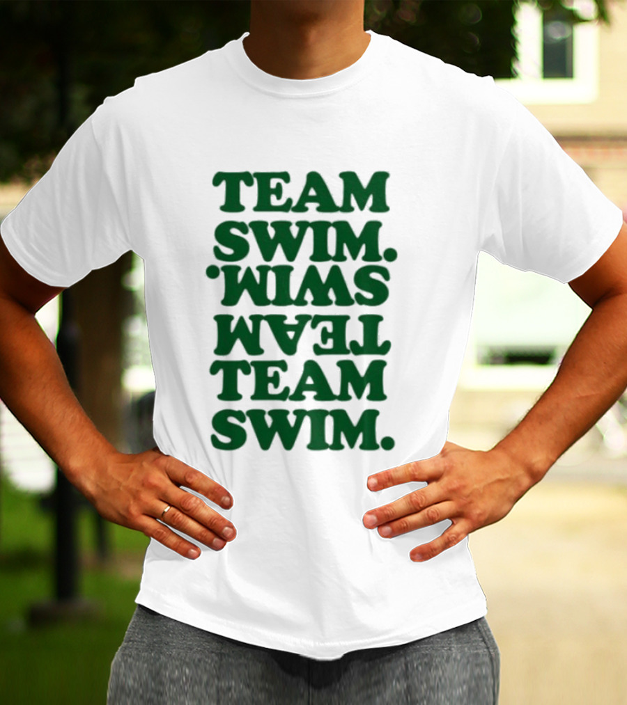 Johnnyswim Team Swim Team Swim Text Stacked T-Shirt