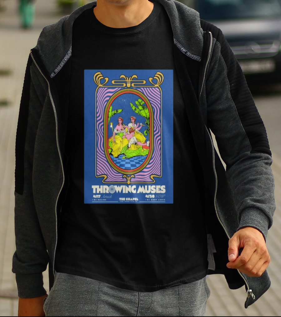 Throwing Muses The Chapel San Francisco 4/17 4/20 2026 Andy Cabic T-Shirt
