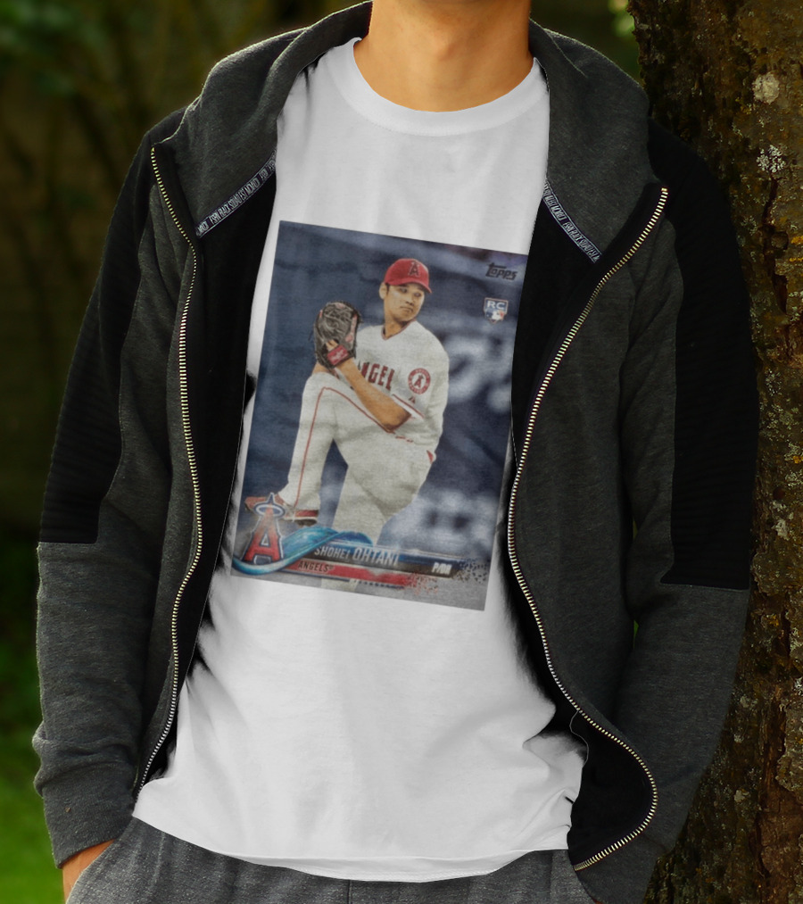 Topps Los Angeles Angels Shohei Ohtani RC Rookie Card T-Shirt