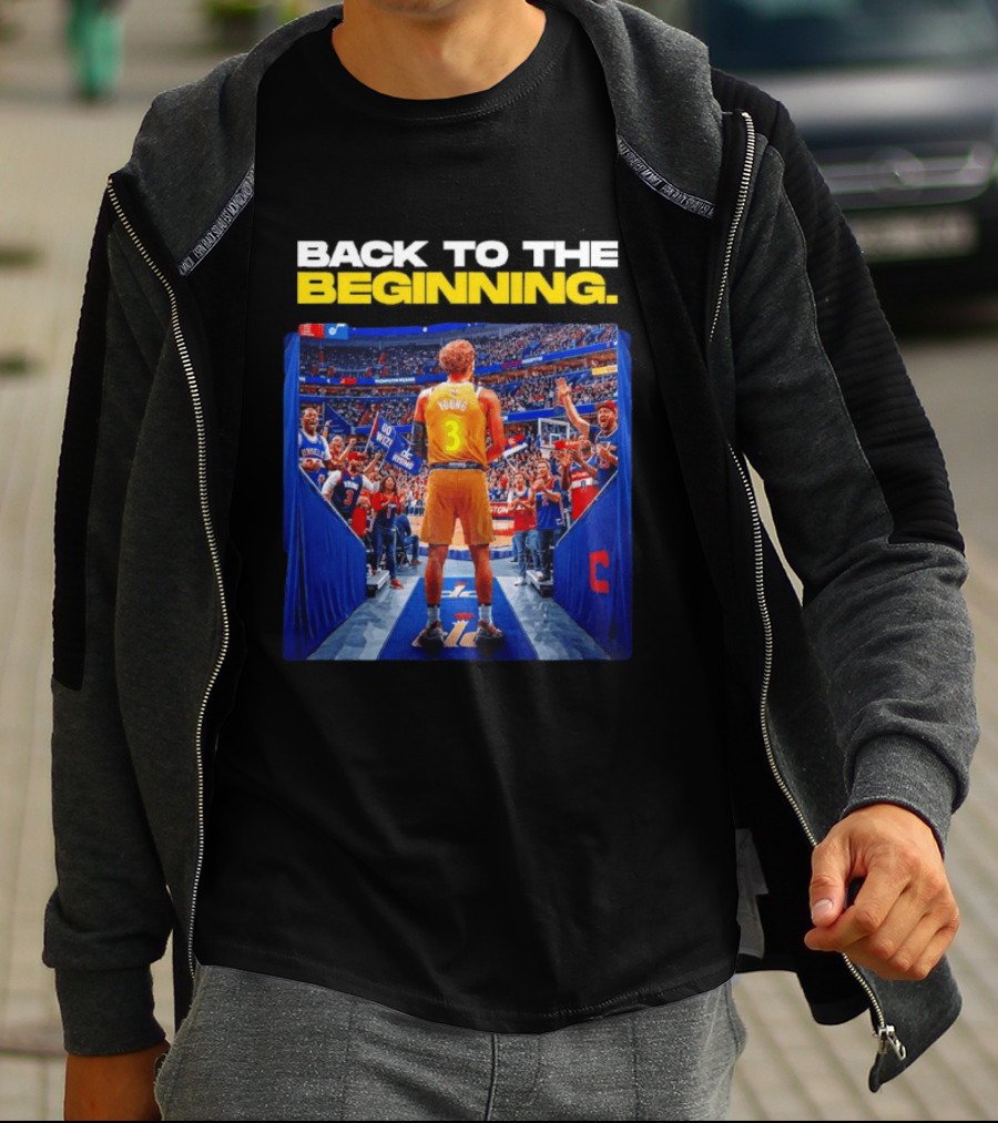 Back To The Beginning Trae Young Washington Wizards Fan Celebration T-Shirt