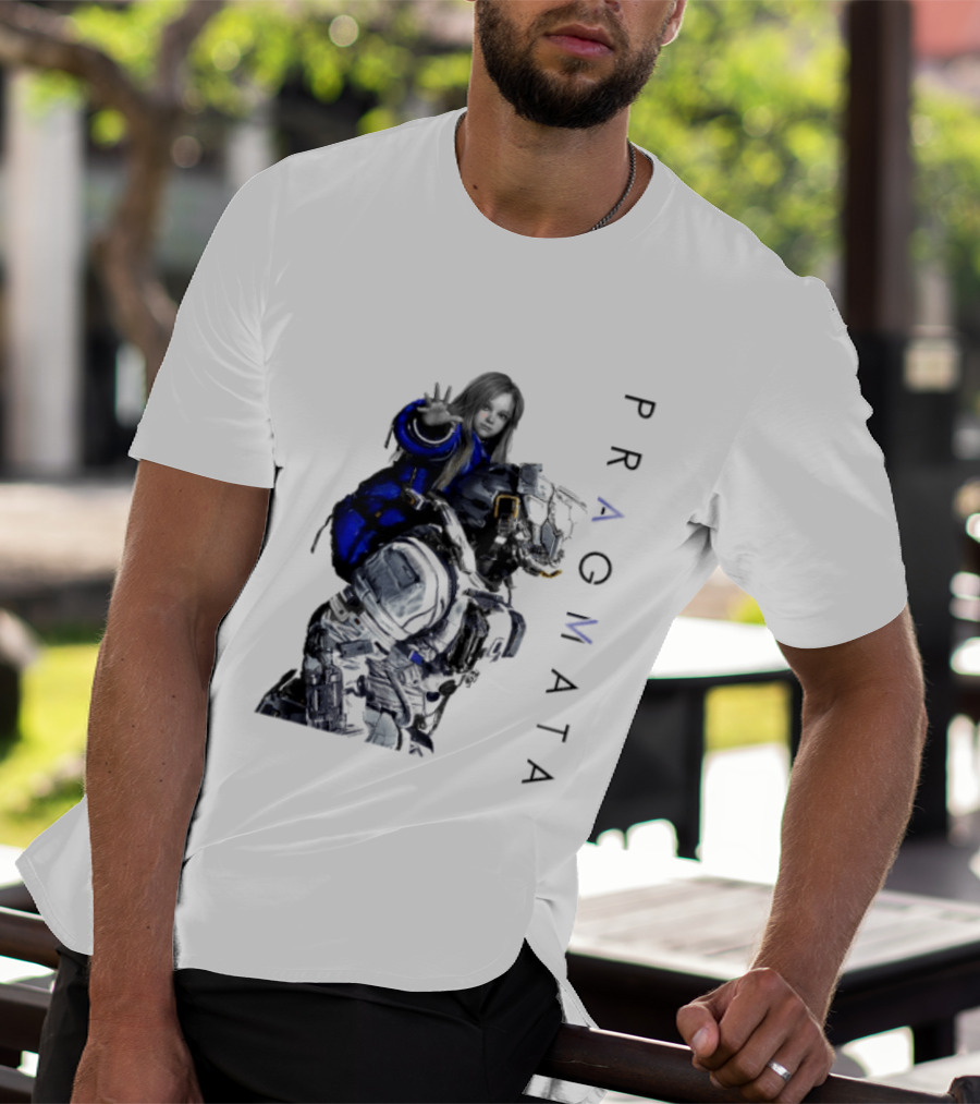 PRAGMATA Character Holding Space Explorer Scene T-Shirt