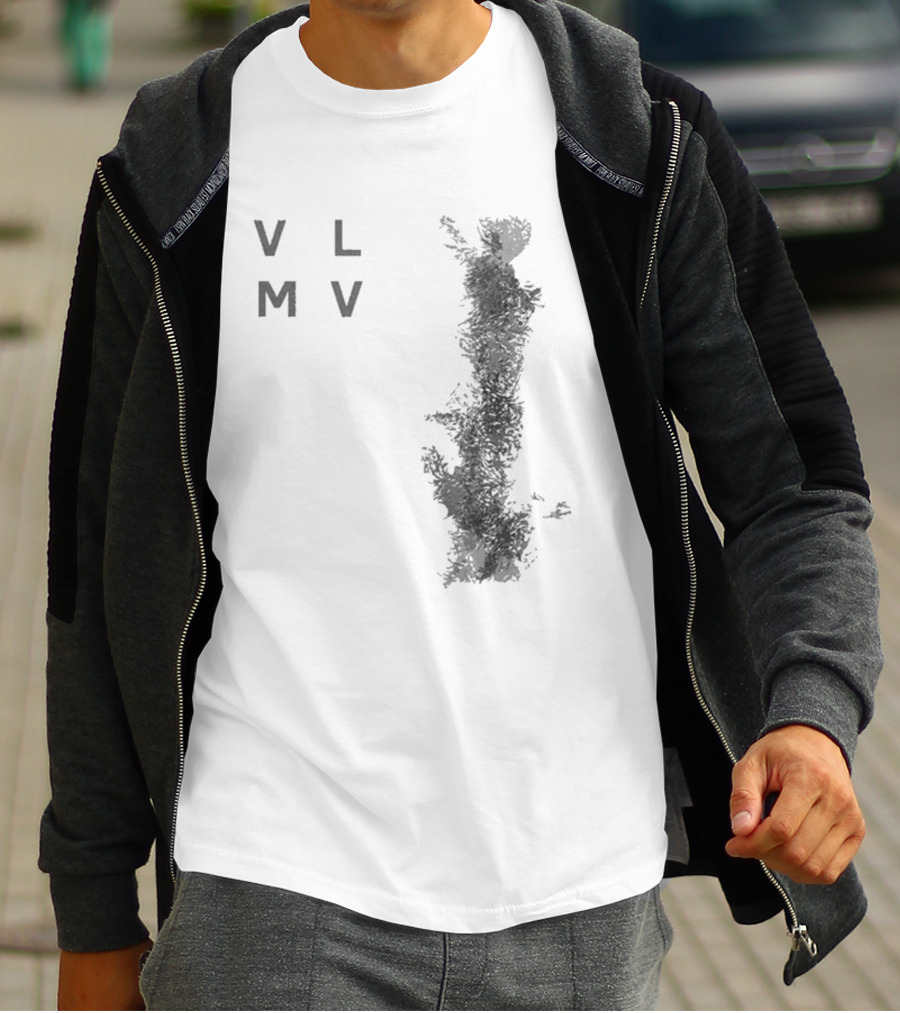 Vlmv There Will Come Soft Rains Abstract Monochrome T-Shirt