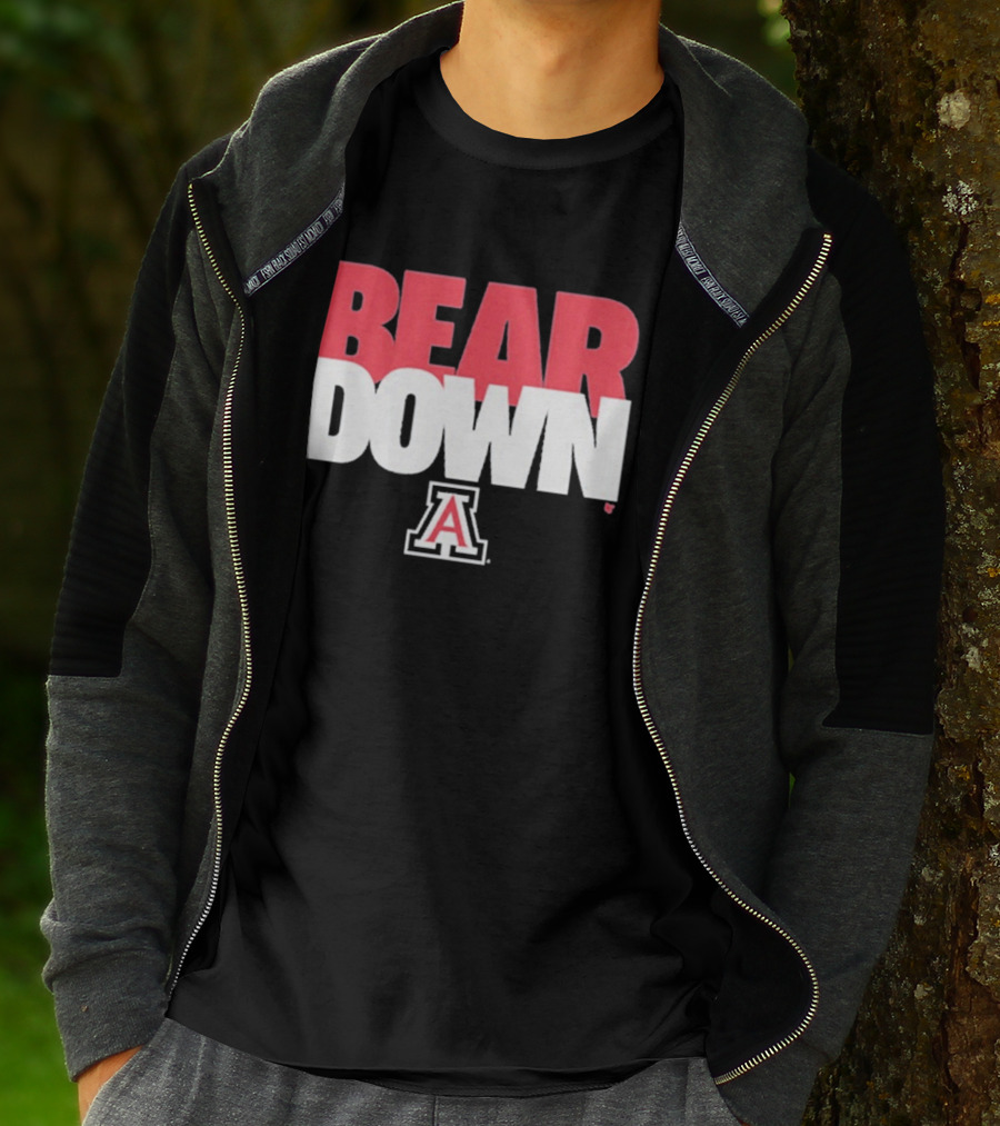 Bear Down Arizona Wildcats Logo Block A T-Shirt