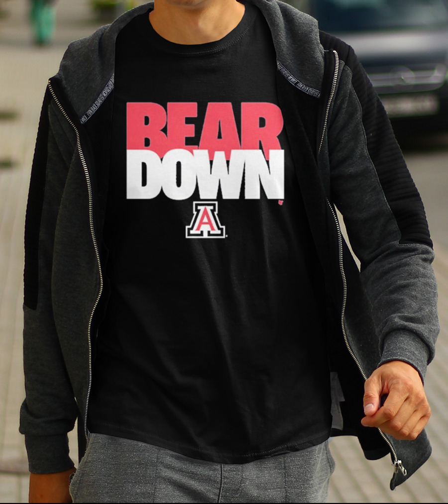 Bear Down Arizona Wildcats Logo Block A T-Shirt