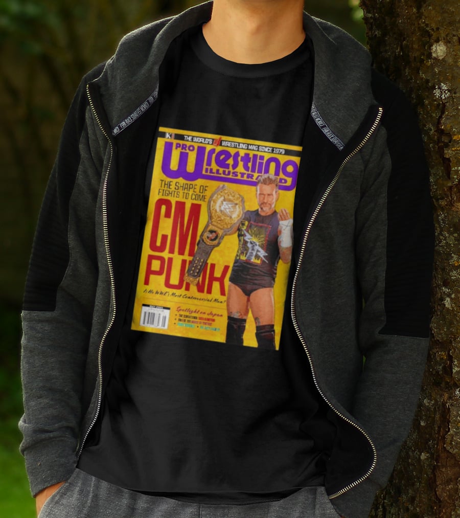 Pro Wrestling Illustrated CM Punk WWE's Most Controversial Man Spotlight On Japan T-Shirt