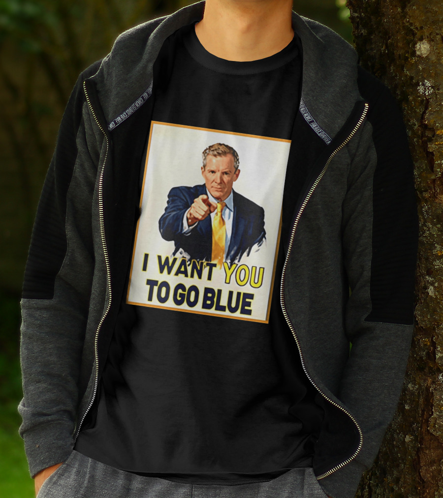 Dusty May I Want You To Go Blue Michigan Wolverines Basketball T-Shirt