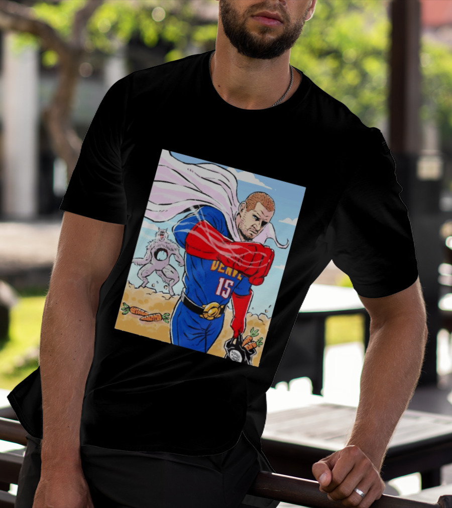 Joker Nikola Jokić Superhero Denver 15 Defeats Wolves 56 Points Carrot Power T-Shirt