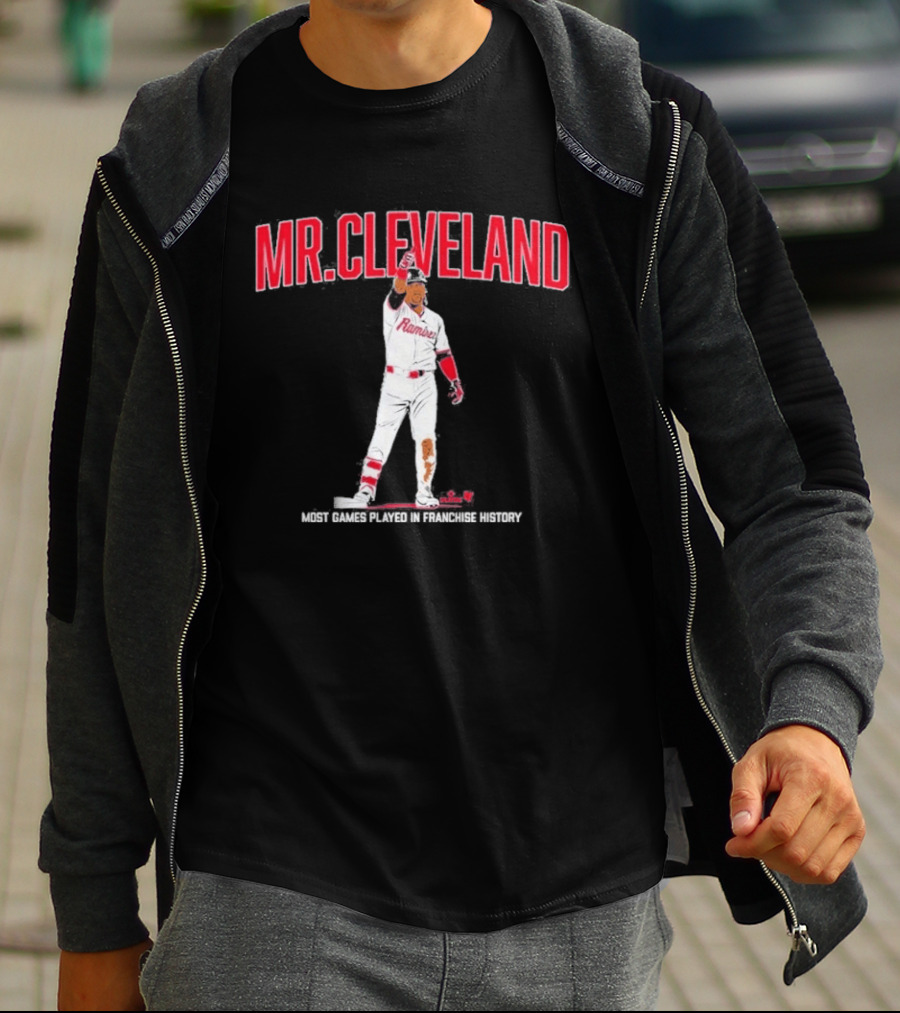 Mr. Cleveland Baseball Icon Jose Ramirez Cleveland Guardians Fan Favorite T-Shirt