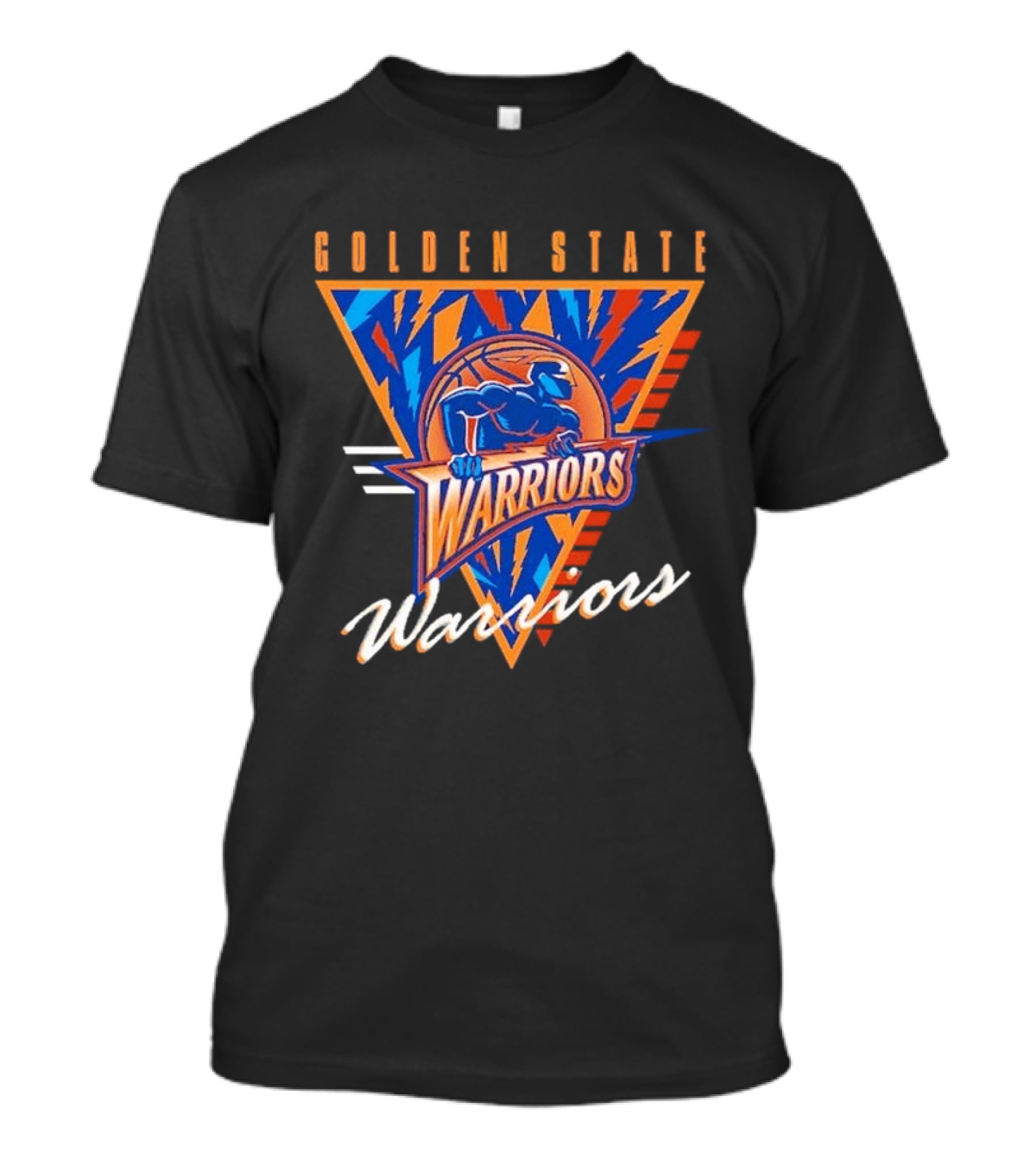 Mitchell & Ness Black Golden State Warriors Worldwide Collection Tri Vintage Team T-Shirt