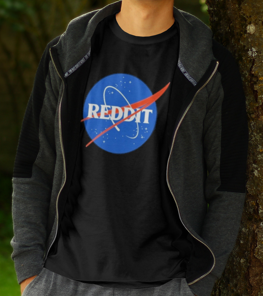 Reddit Nasa Crossover Space Motif T-Shirt