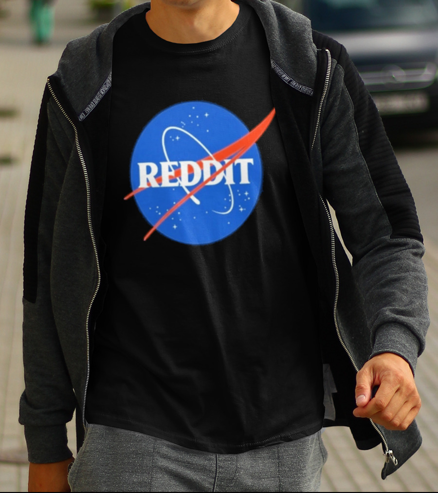 Reddit Nasa Crossover Space Motif T-Shirt