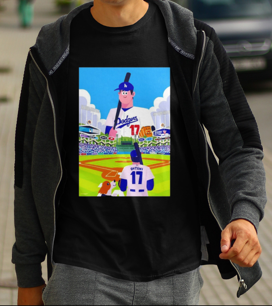 Shohei Ohtani Massive Los Angeles Dodgers 2026 World Baseball Classic Stadium Scene T-Shirt