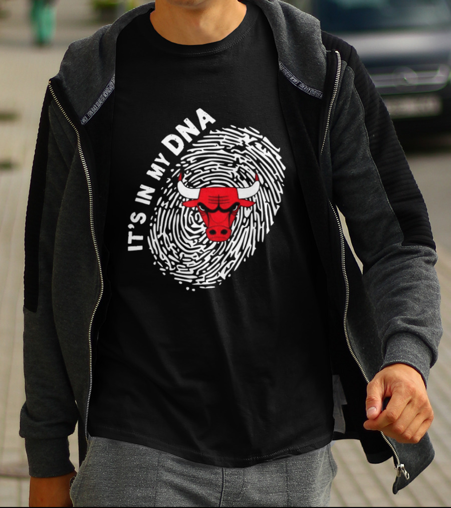 Chicago Bulls It's In My DNA Fingerprint T-Shirt