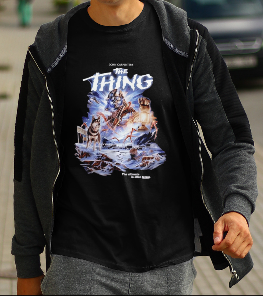 John Carpenter's The Thing The Ultimate In Alien Terror Retro Horror Movie T-Shirt